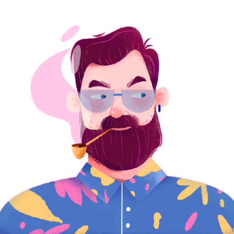 Illustrated portrait of Tamim Rupo